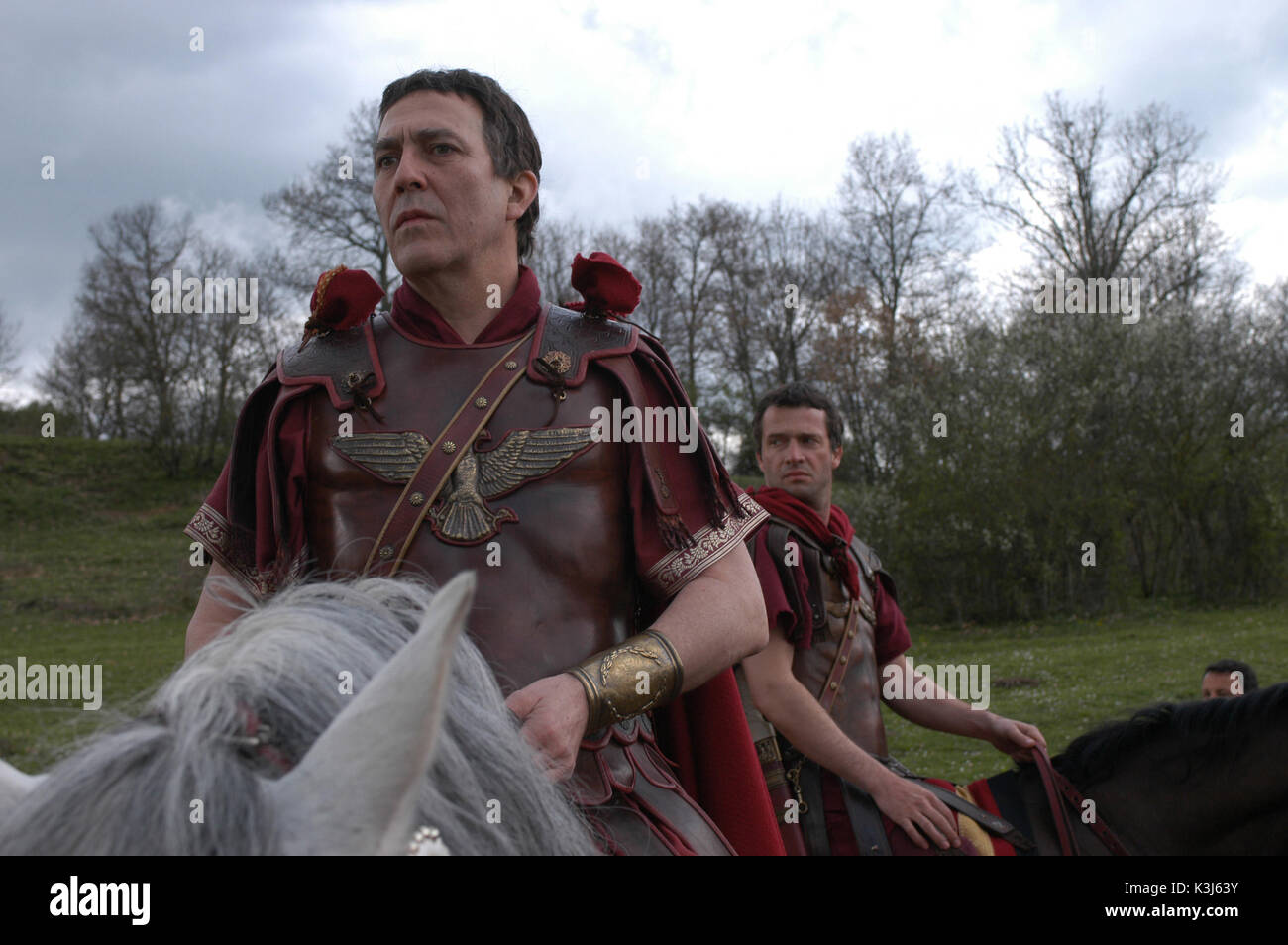 Roma CIARAN CERVE come Giulio Cesare, JAMES PUREFOY come Marc Antony Foto Stock