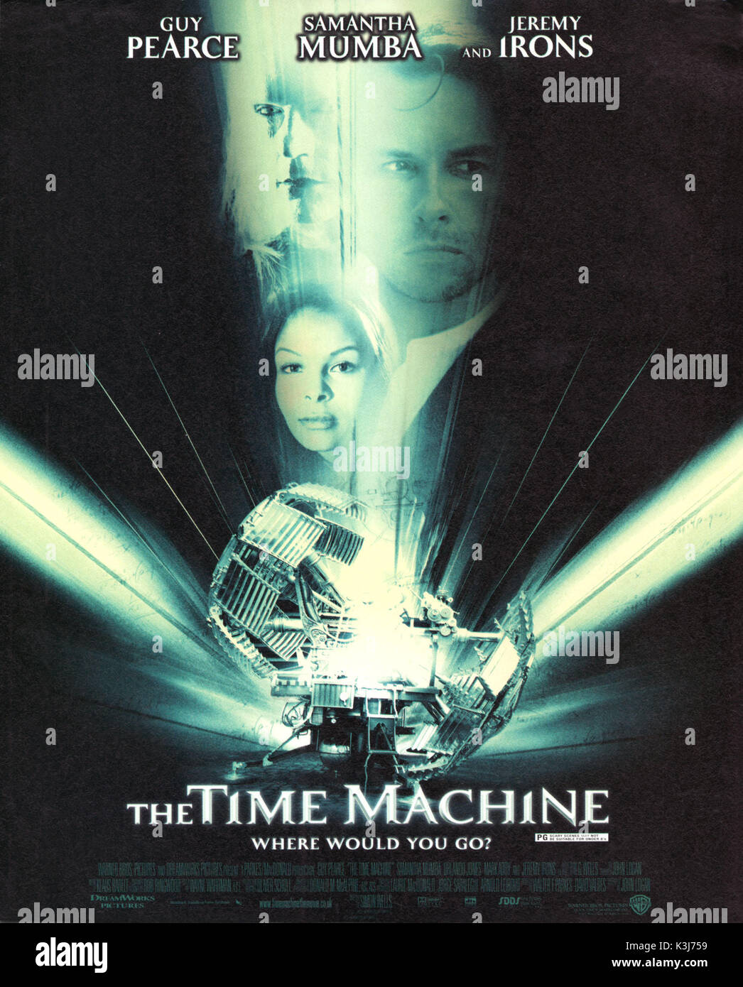 La macchina del tempo data: 2002 Foto Stock