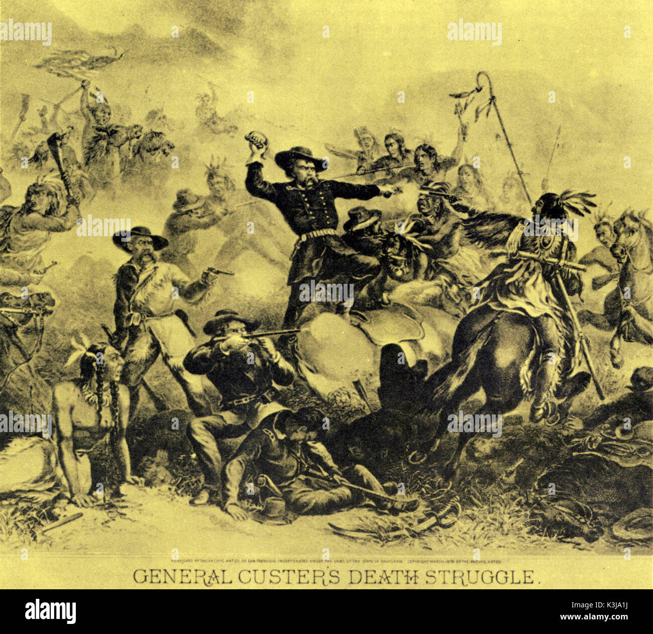 Custer's Last Stand Foto Stock