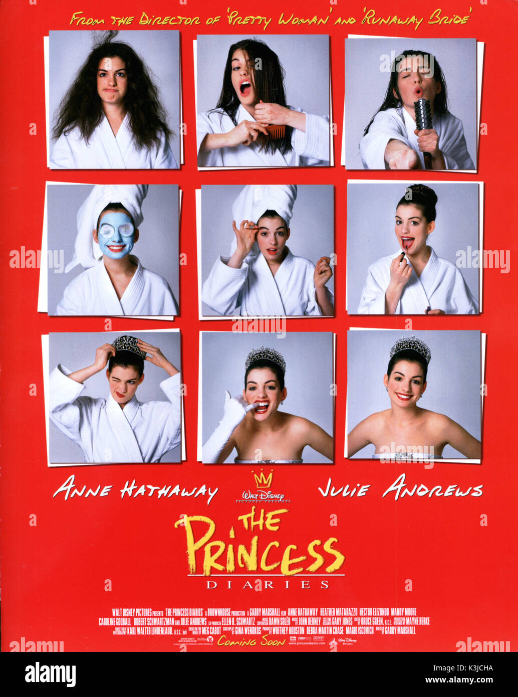 La principessa Diaries Anne Hathaway data: 2001 Foto Stock