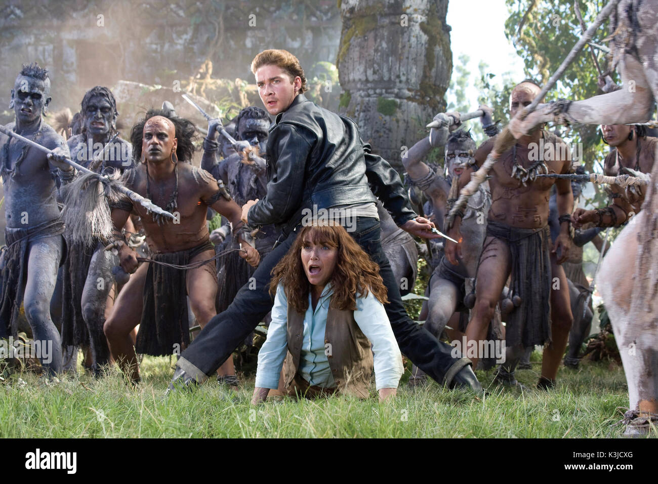 INDIANA JONES E il regno del teschio di cristallo di Shia Labeouf, Karen Allen data: 2008 Foto Stock
