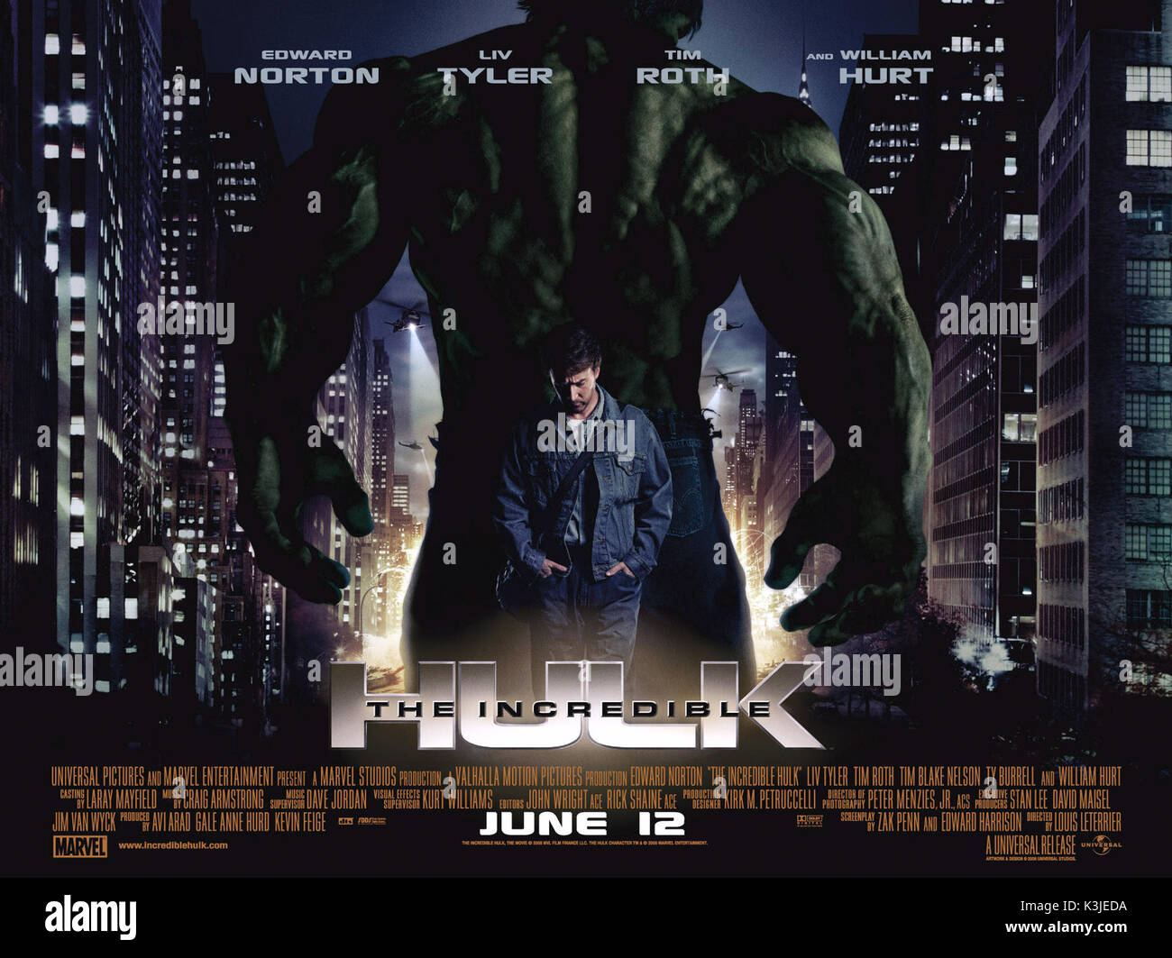 THE INCREDIBLE HULK aka HULK 2 THE INCREDIBLE HULK aka HULK 2 Data: 2008 Foto Stock