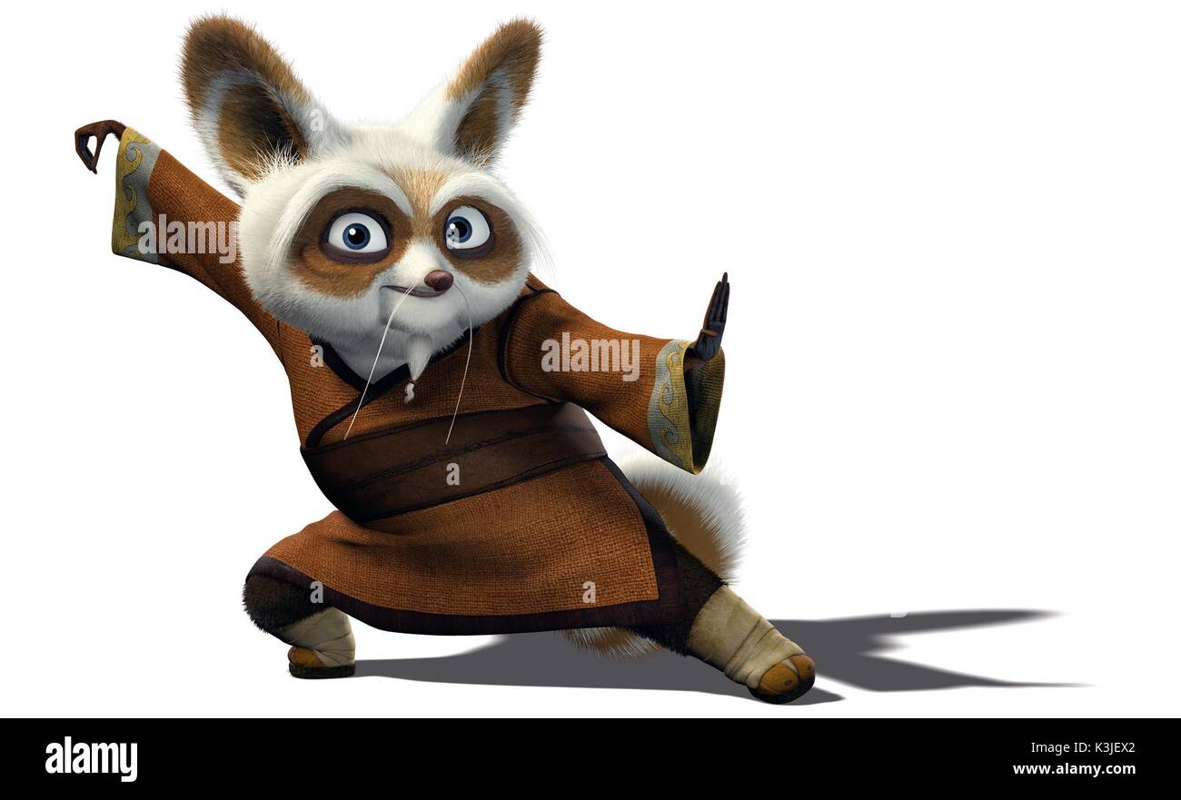 KUNG FU PANDA Dustin Hoffman voci maestro Shifu KUNG FU PANDA data 2008 Foto stock Alamy