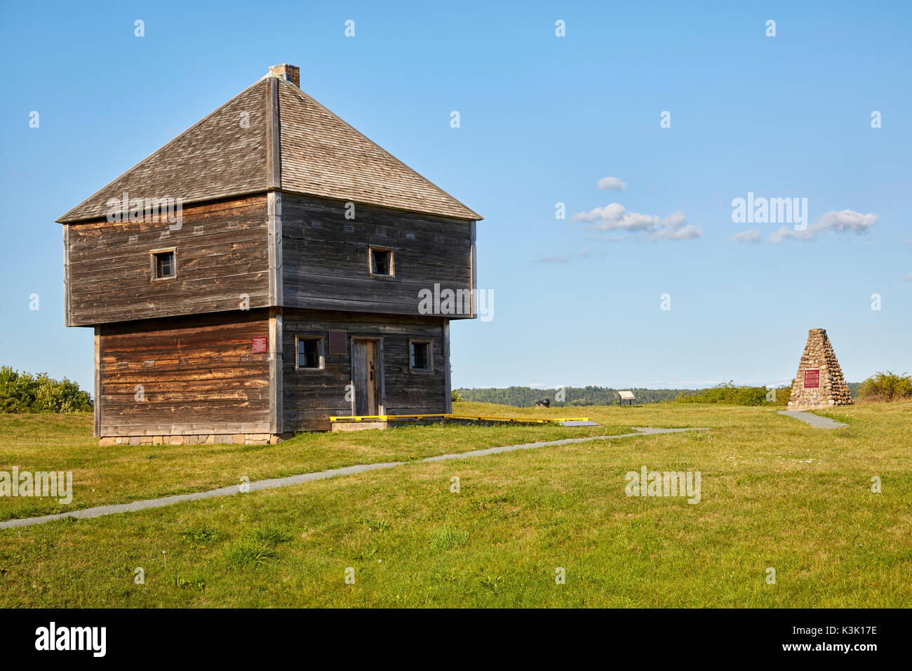 Fortino a Fort Edward National Historic Site, Windsor, Nova Scotia, Canada Foto Stock