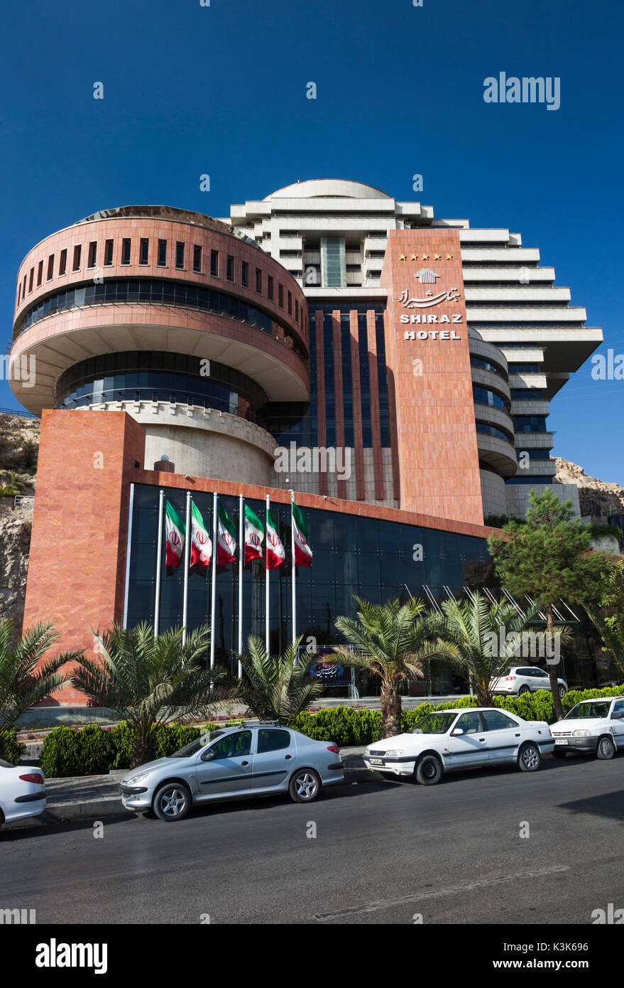 Iran, Central Iran, Shiraz, Shiraz Hotel, esterna Foto Stock