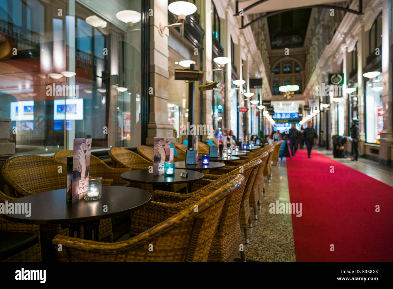 Paesi Bassi, l'Aia, De Passage, secolo XIX shopping arcade, interno Foto Stock
