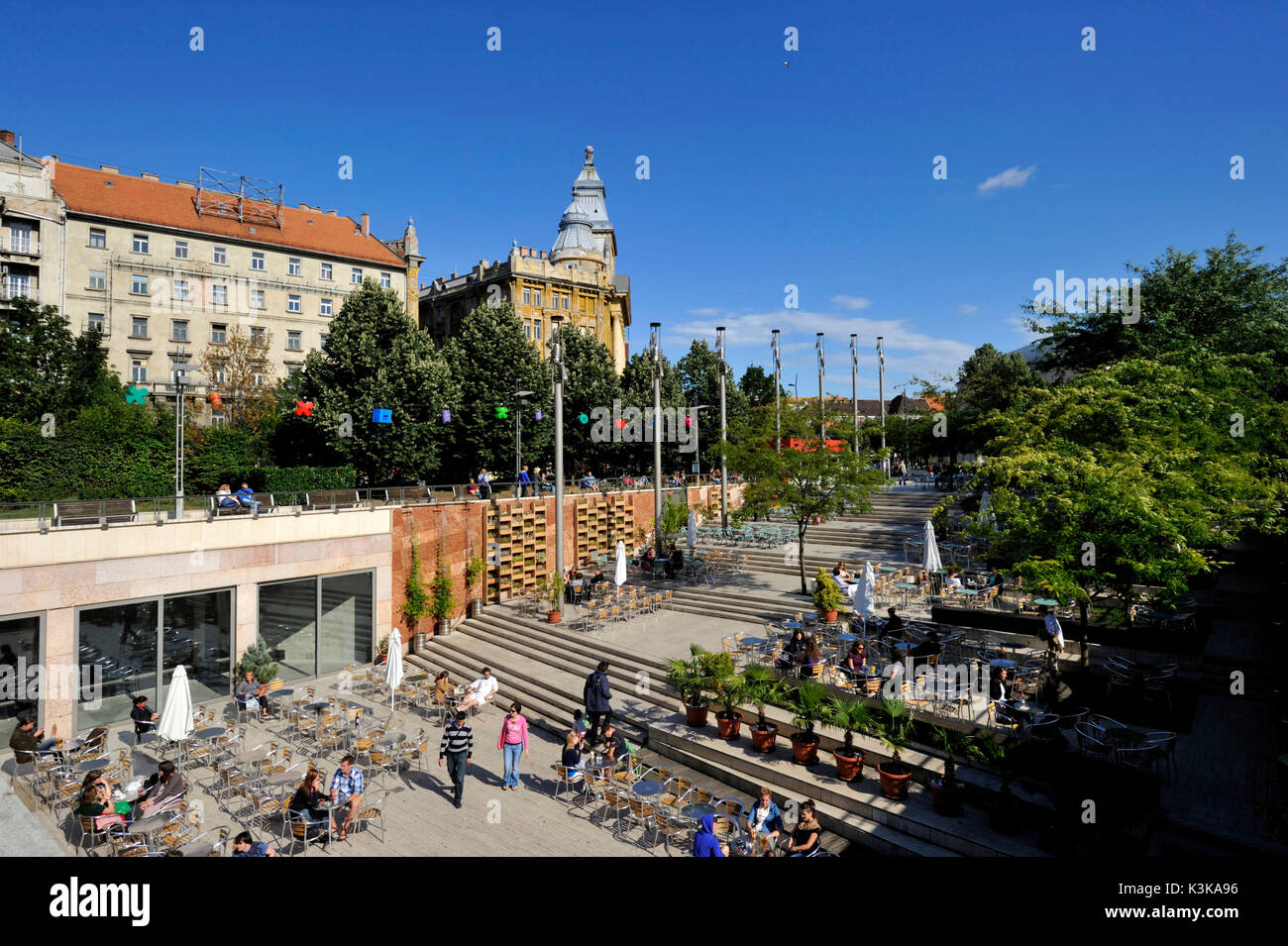 Ungheria, Budapest, Belvaros distretto, Erzsebet Square Foto Stock