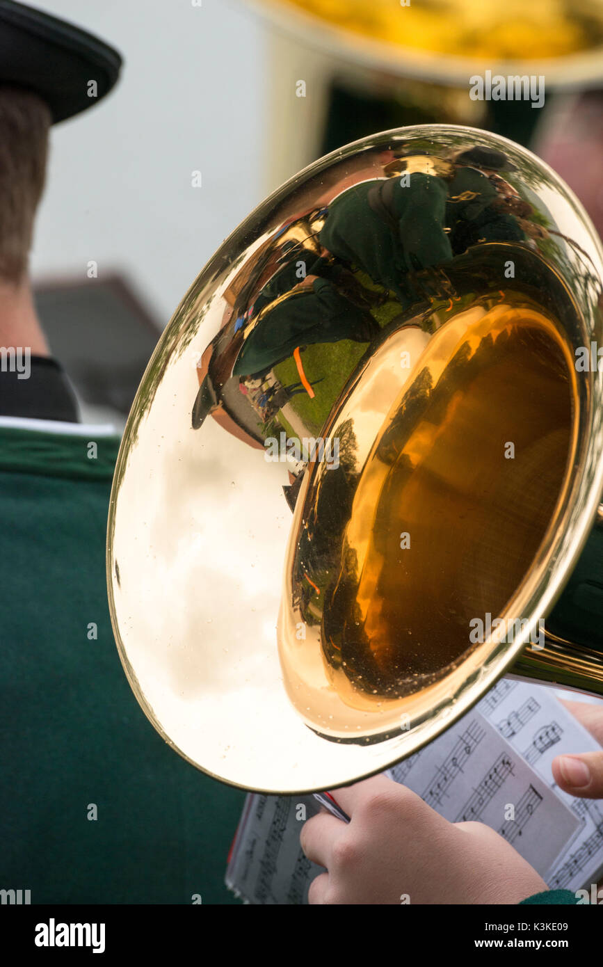 Musica per strumenti in ottone Foto Stock