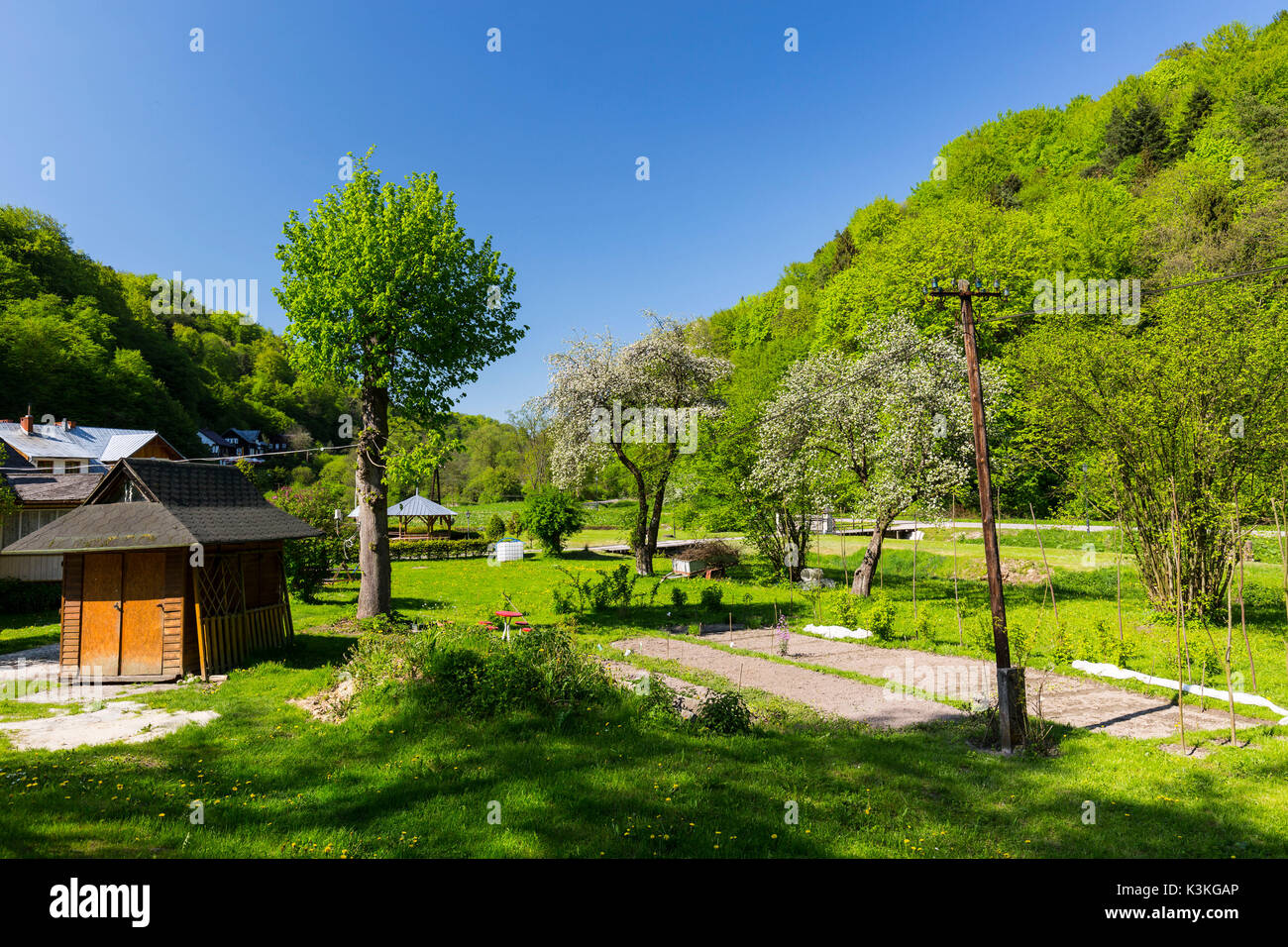 L'Europa, la Polonia, la Piccola Polonia voivodato, Krakow-Czestochowa Upland / Polacco Jurassic Highland - Ojcow National Park Foto Stock