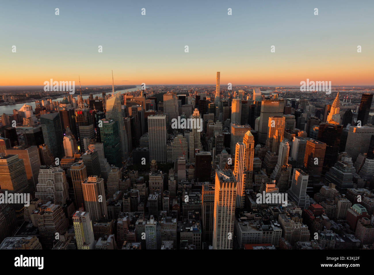 L'America,Skyline di Manhattan, NewYork, Stati Uniti d'America Foto Stock