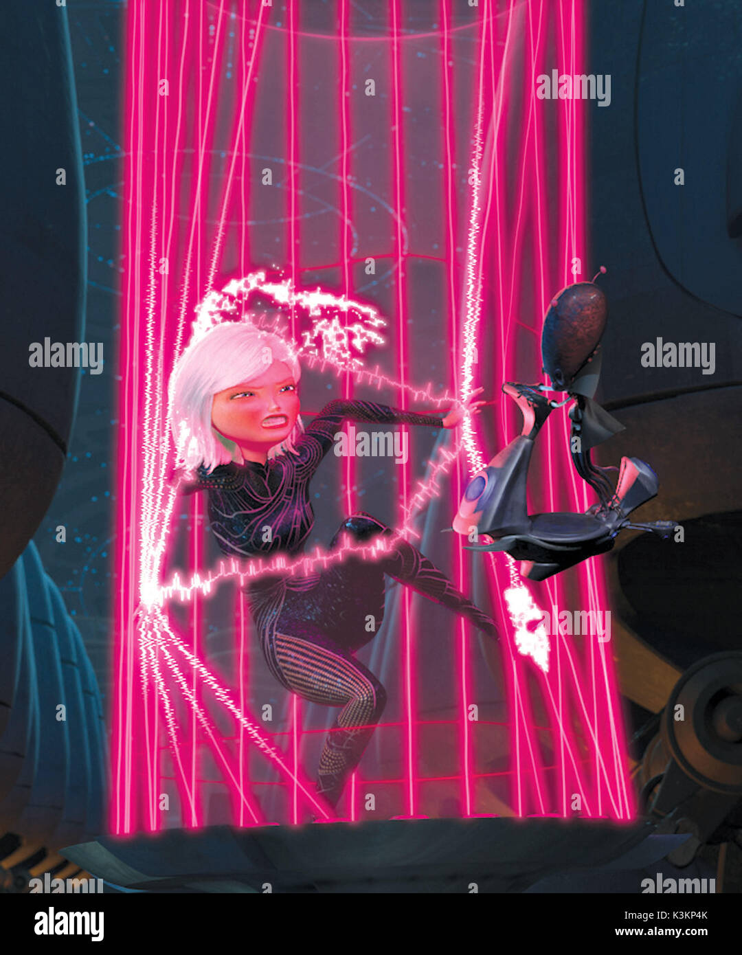 MONSTERS VS ALIENS Reese Witherspoon voci Ginormica, Rainn Wilson voci Gallaxhar data: 2009 Foto Stock