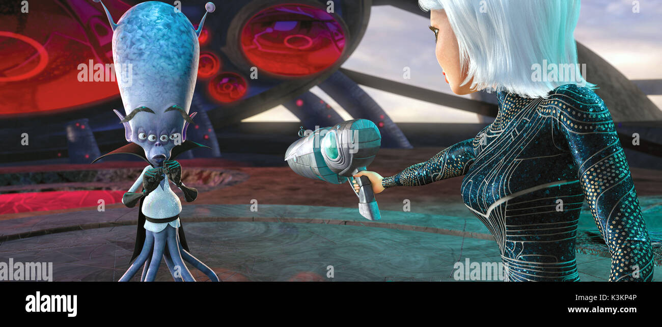 MONSTERS VS ALIENS Rainn Wilson voci Gallaxhar, Reese Witherspoon voci Ginormica data: 2009 Foto Stock