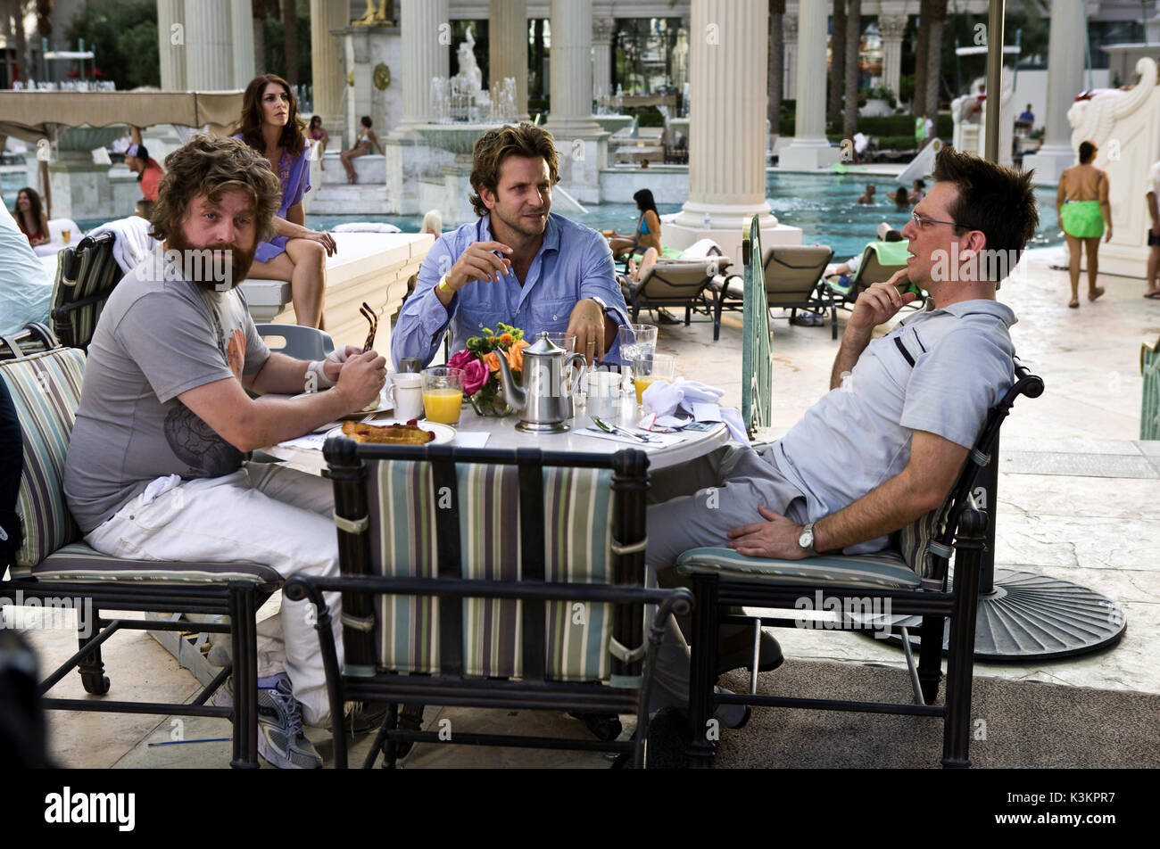 La sbornia Zach Galifianakis, BRADLEY COOPER, ED HELMS data: 2009 Foto Stock
