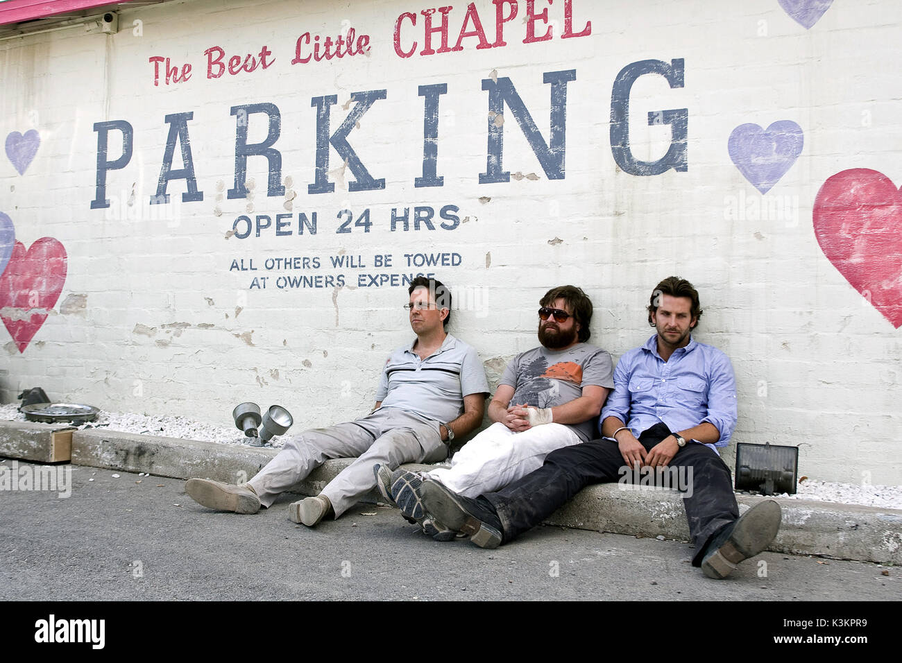 La sbornia ED HELMS Zach Galifianakis, BRADLEY COOPER data: 2009 Foto Stock