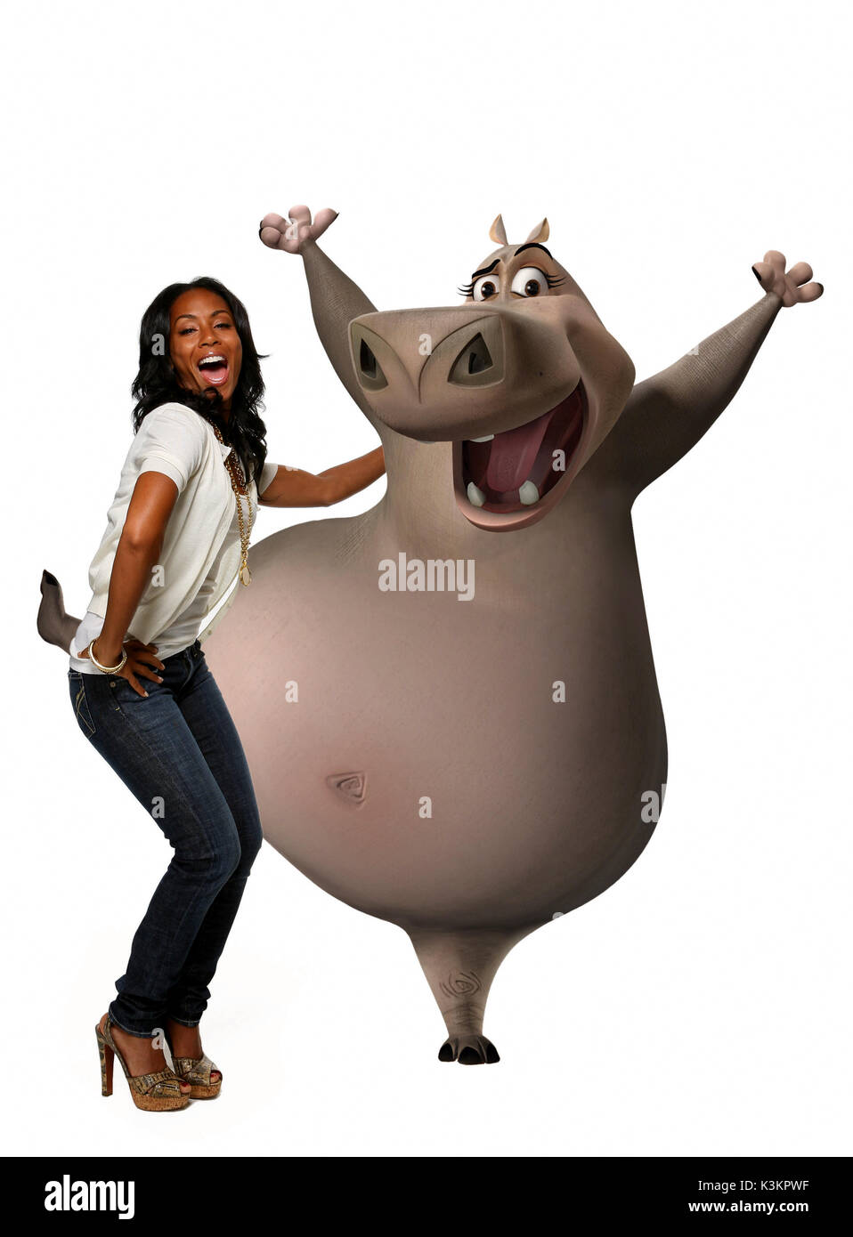MADAGASCAR: Escape 2 Africa Jada Pinkett Smith voci Gloria / Ippona data: 2008 Foto Stock