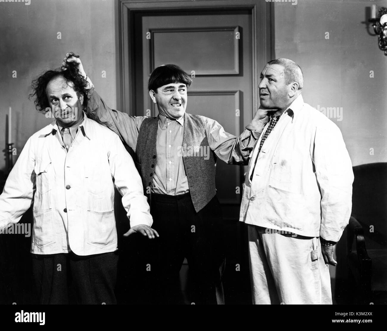 Il Three Stooges LARRY AMMENDA, MOE HOWARD, CURLY HOWARD American vaudeville e schermo atto della commedia nella prima metà C 20 The Three Stooges Foto Stock