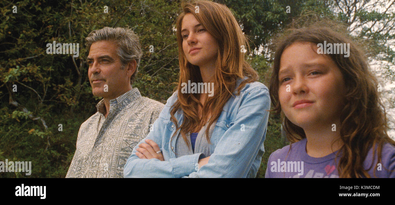 I DISCENDENTI [US 2011] George Clooney, SHAILENE WOODLEY, AMARA MILLER data: 2011 Foto Stock