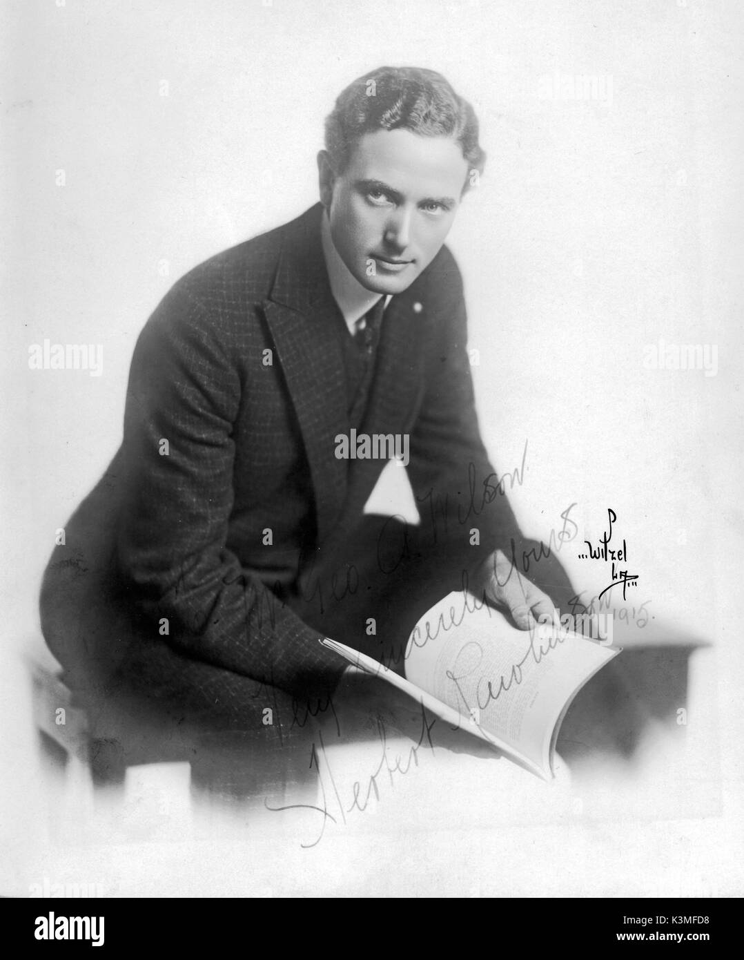 HERBERT RAWLINSON [1885 - 1953] inglese-nato (Brighton) il film muto che conduce l uomo in produzioni statunitensi che riesca a Data: 1953 Foto Stock