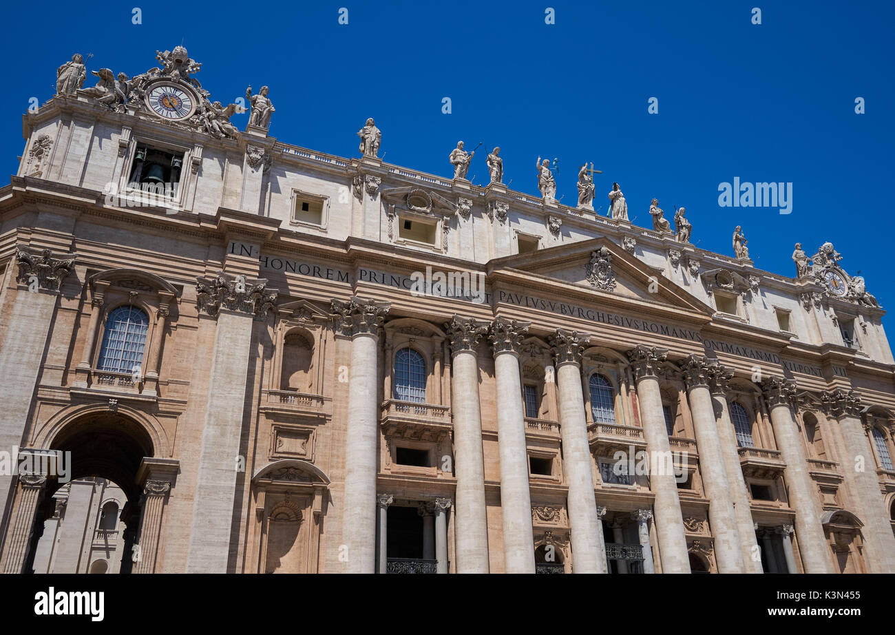 La Basilica di San Pietro in Vaticano, Roma, Italia Foto Stock