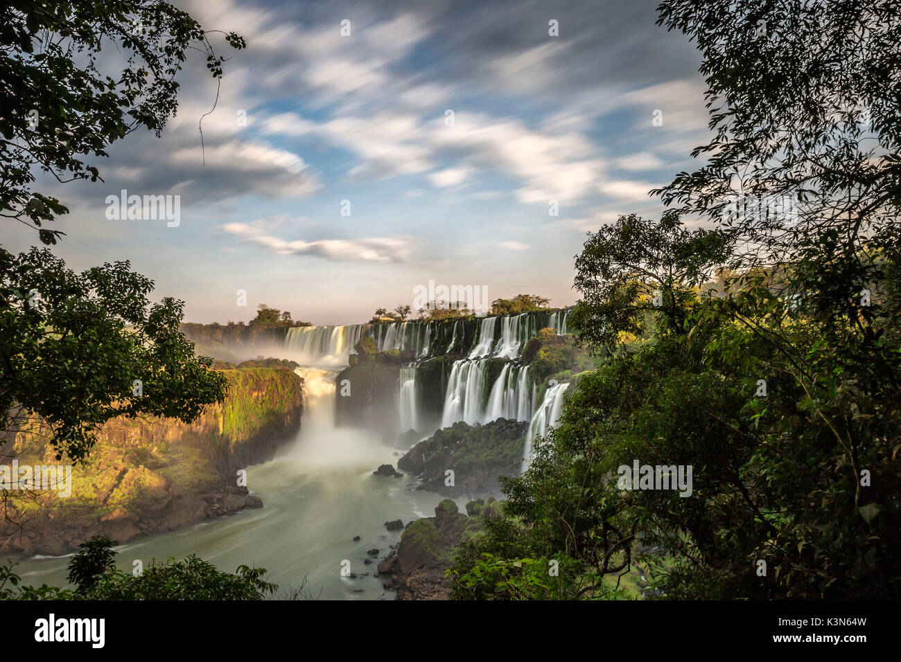 Lato Argentino delle Cascate di Iguazù, Argentina del nord Foto Stock
