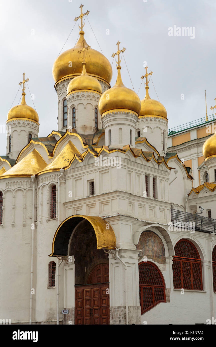 La Russia a Mosca, la Cattedrale dell'Annunciazione del Cremlino di Mosca Foto Stock