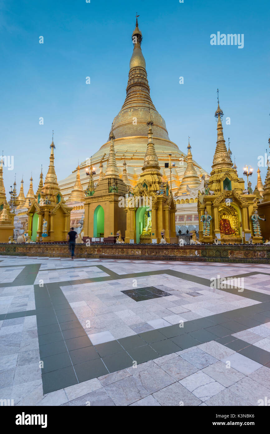 Yangon, Myanmar (Birmania). Shwedagon pagoda Foto Stock