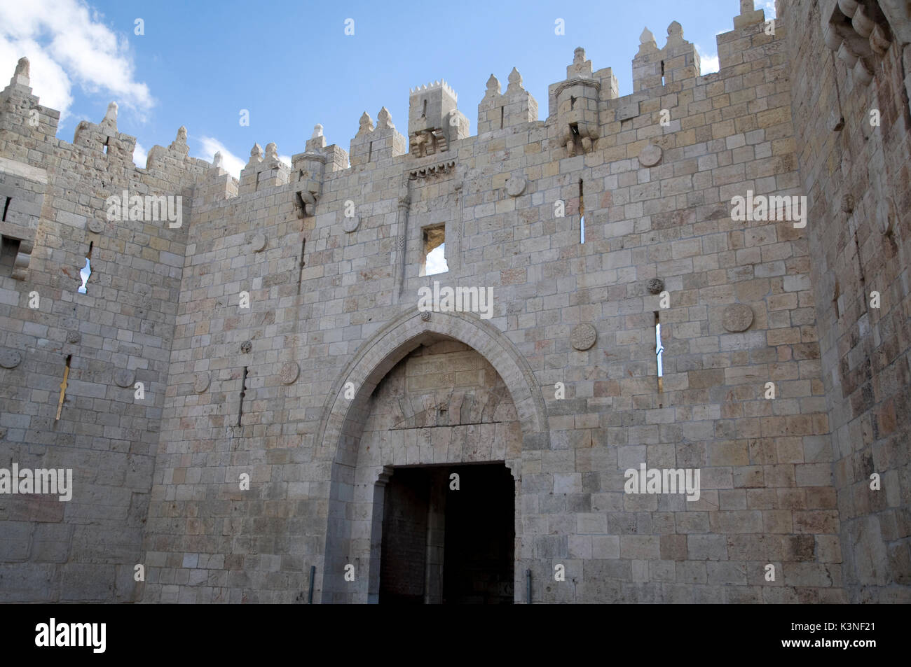 Nablus Gate, Jeruslaem old town Foto Stock