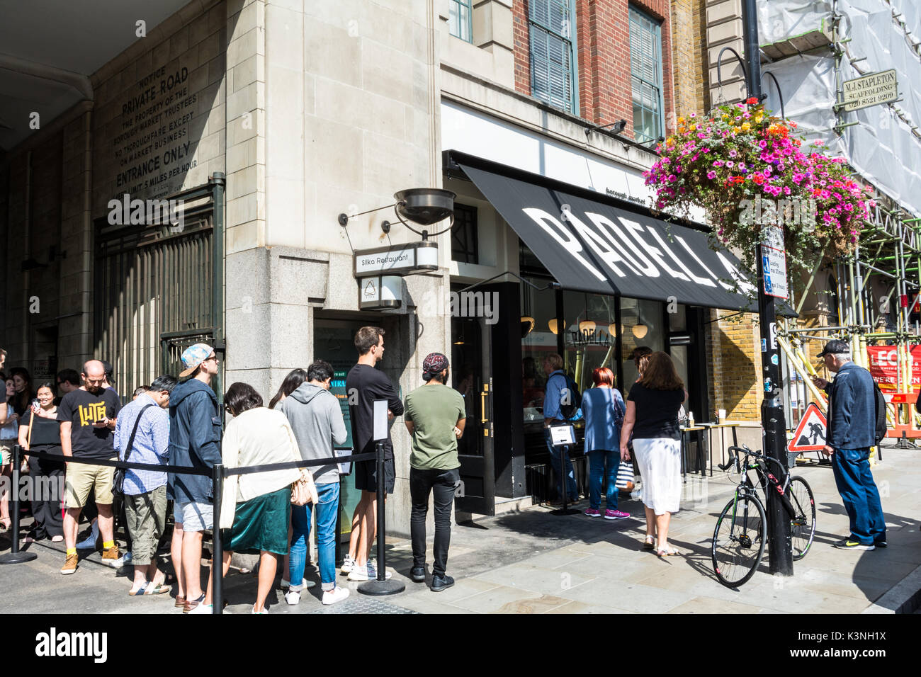 Padella, un moderno bistrot italiano a Borough Market, Southwark Street, Londra SE1, Regno Unito Foto Stock