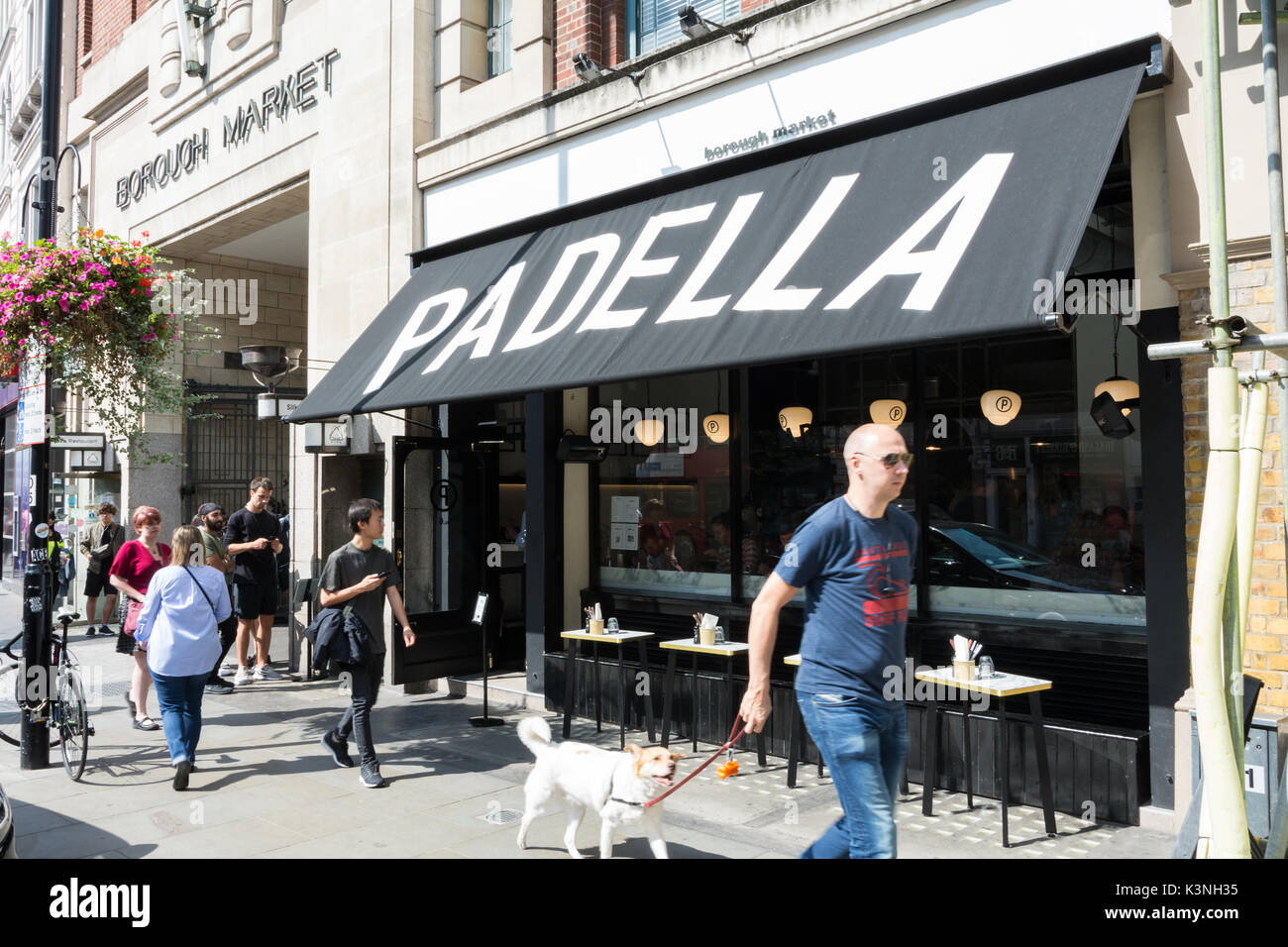 Padella, un moderno bistro italiano nel mercato di Borough, in Southwark Street, London, SE1, Regno Unito Foto Stock