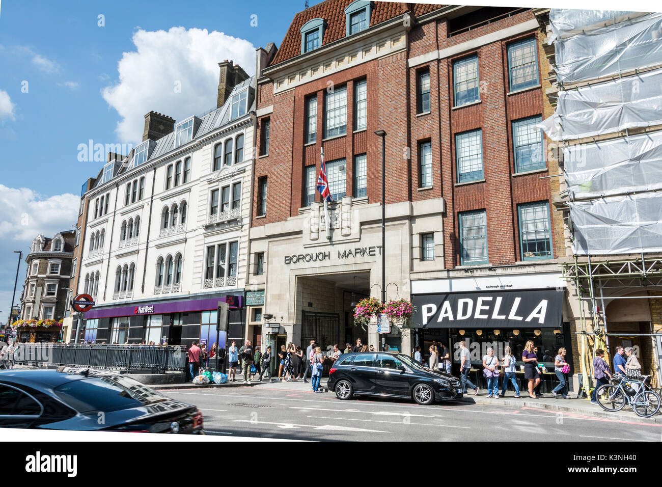 Padella un moderno bistro italiano nel mercato di Borough di Southwark St, London SE1, Regno Unito Foto Stock