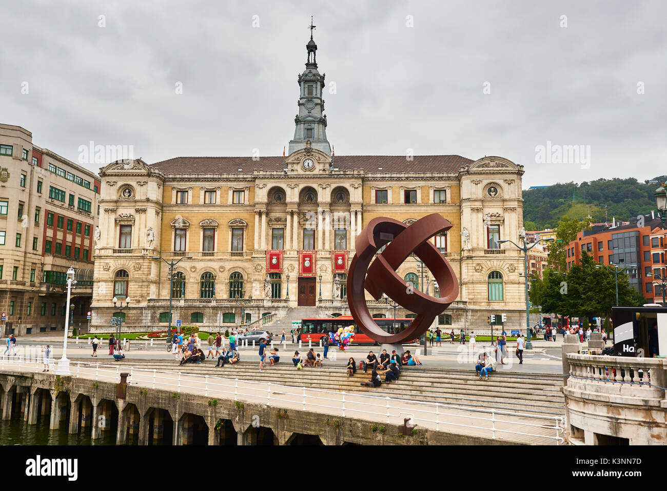 Bilbao City Council, Bilbao, Biscaglia, Paesi Baschi, Spagna, Europa Foto Stock