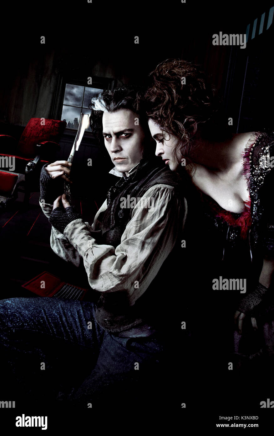 SWEENEY TOODA: Il barbiere demonio di Fleet Street [US 2007] Johnny Depp, Helena Bonham Carter data: 2007 Foto Stock