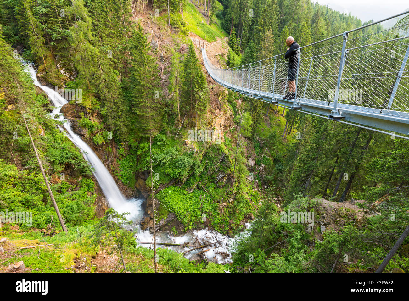 ponte tibetano cascate di carpinone