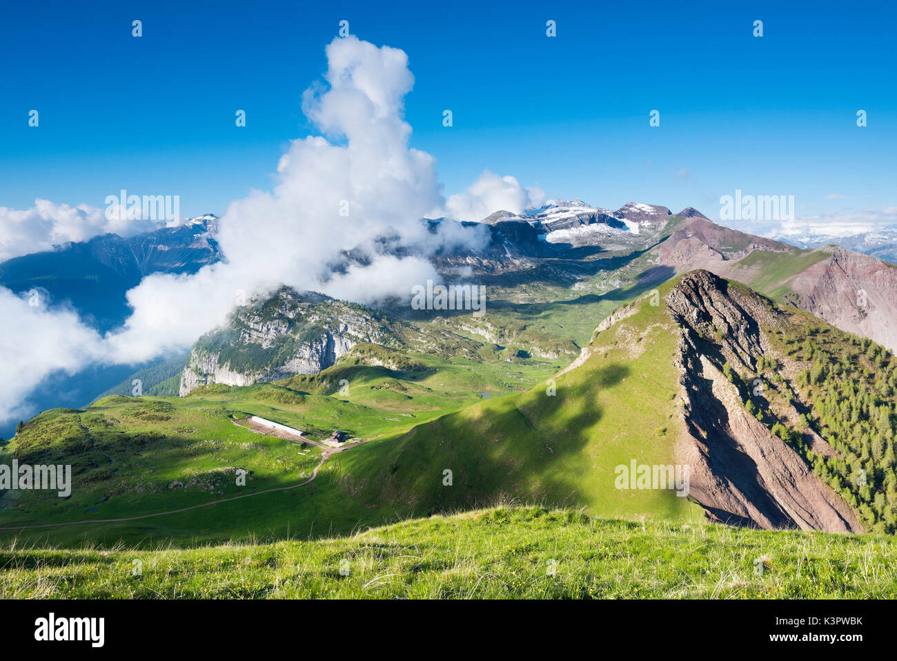 Nana valley, Parco Adamello Brenta Trentino Alto Adige, Italia Foto Stock