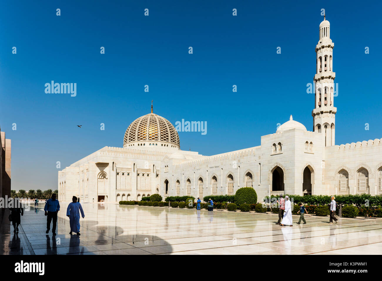 Sultan Qaboos Grande Moschea, Moscato, il sultanato di Oman, Medio Oriente. Foto Stock