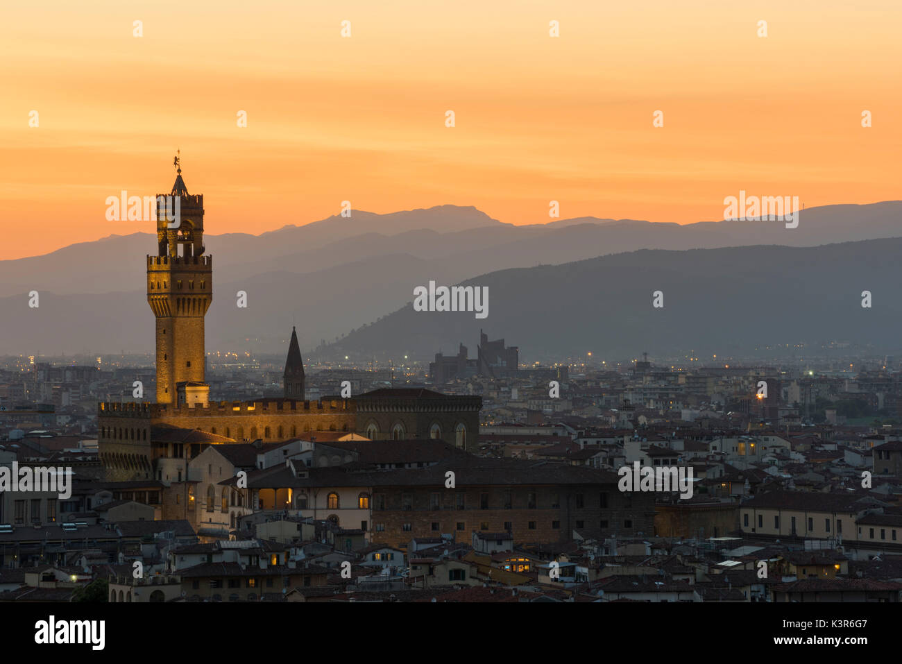 Vecchio Palace-Florence,Italia Foto Stock
