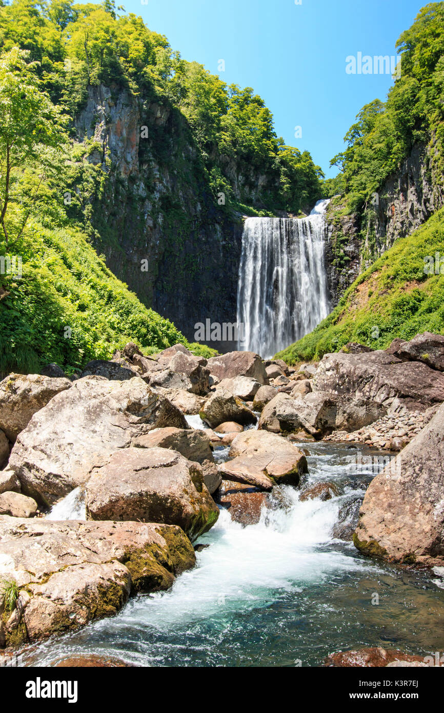 Garo cascata in Hokkaido, Giappone Foto Stock