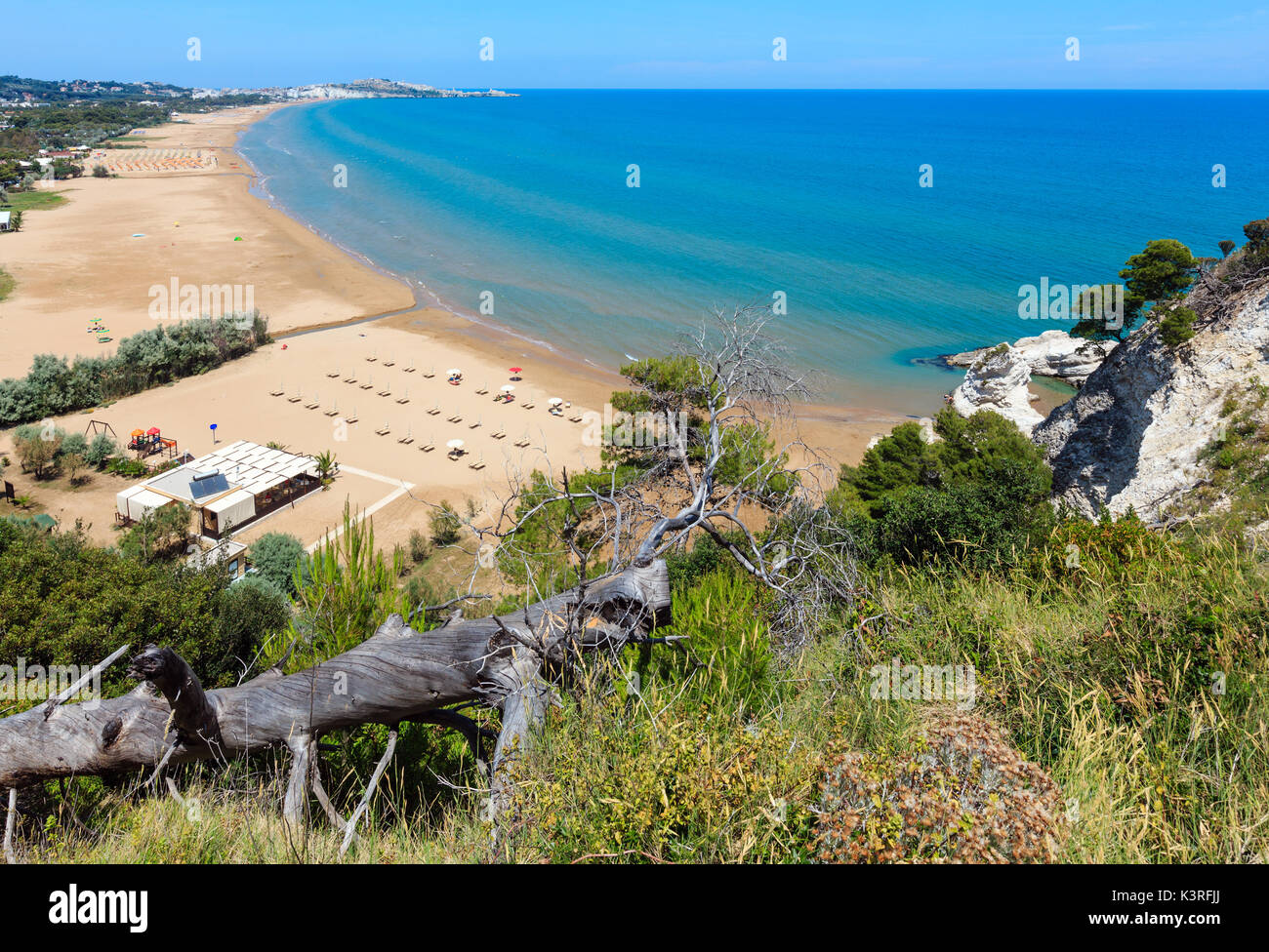 In Estate Il Lido Di Portonuovo Mare Adriatico Spiaggia