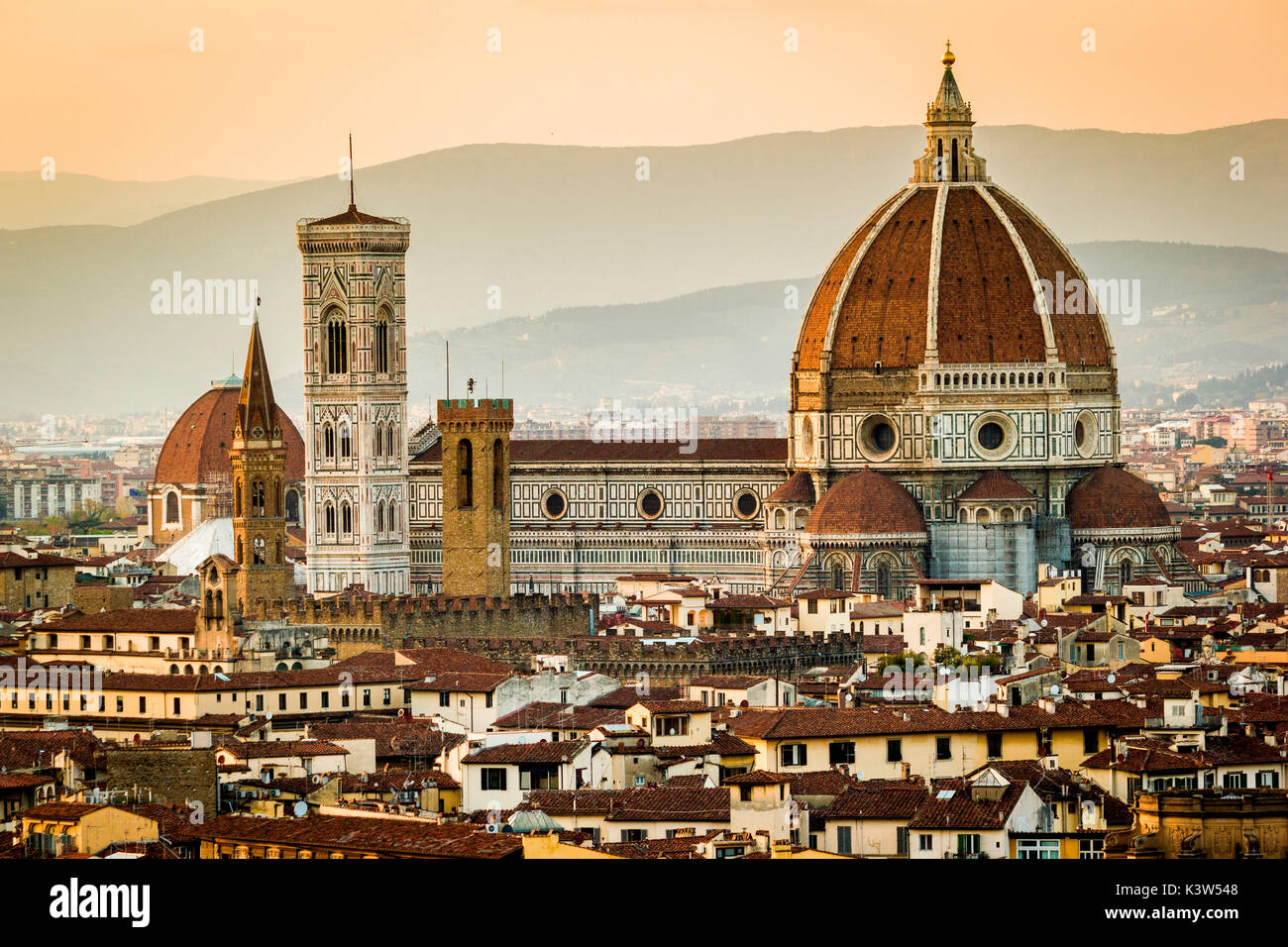 Firenze, Toscana, Italia. la città e la Cattedrale e la cupola del