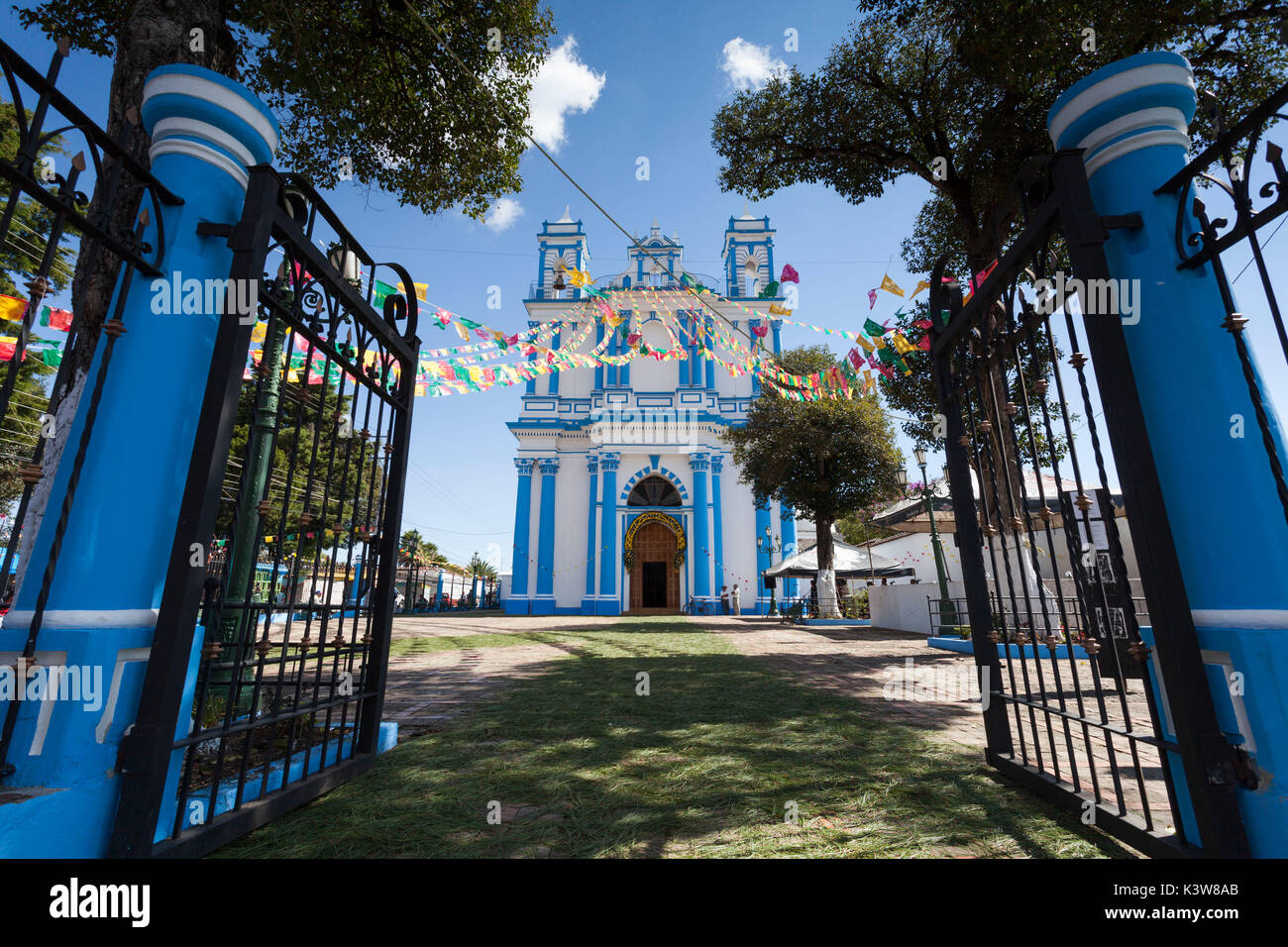 Saint Lucia, Chiesa di San Cristobal de las Casas, Chiapas, Messico. Foto Stock