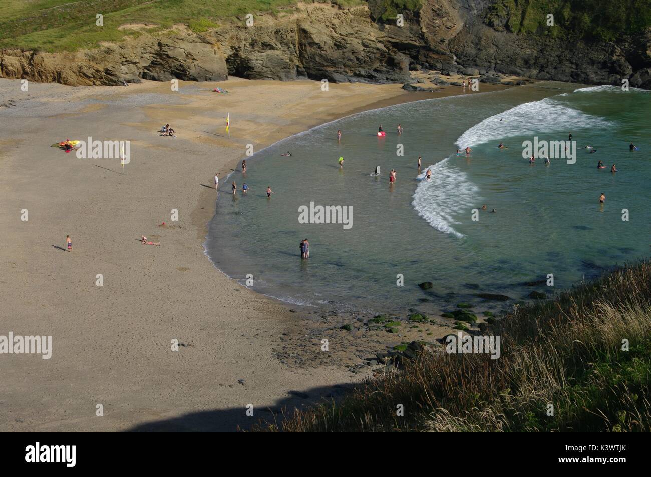 Chiesa Cove, Gunwalloe, Cornovaglia Foto Stock