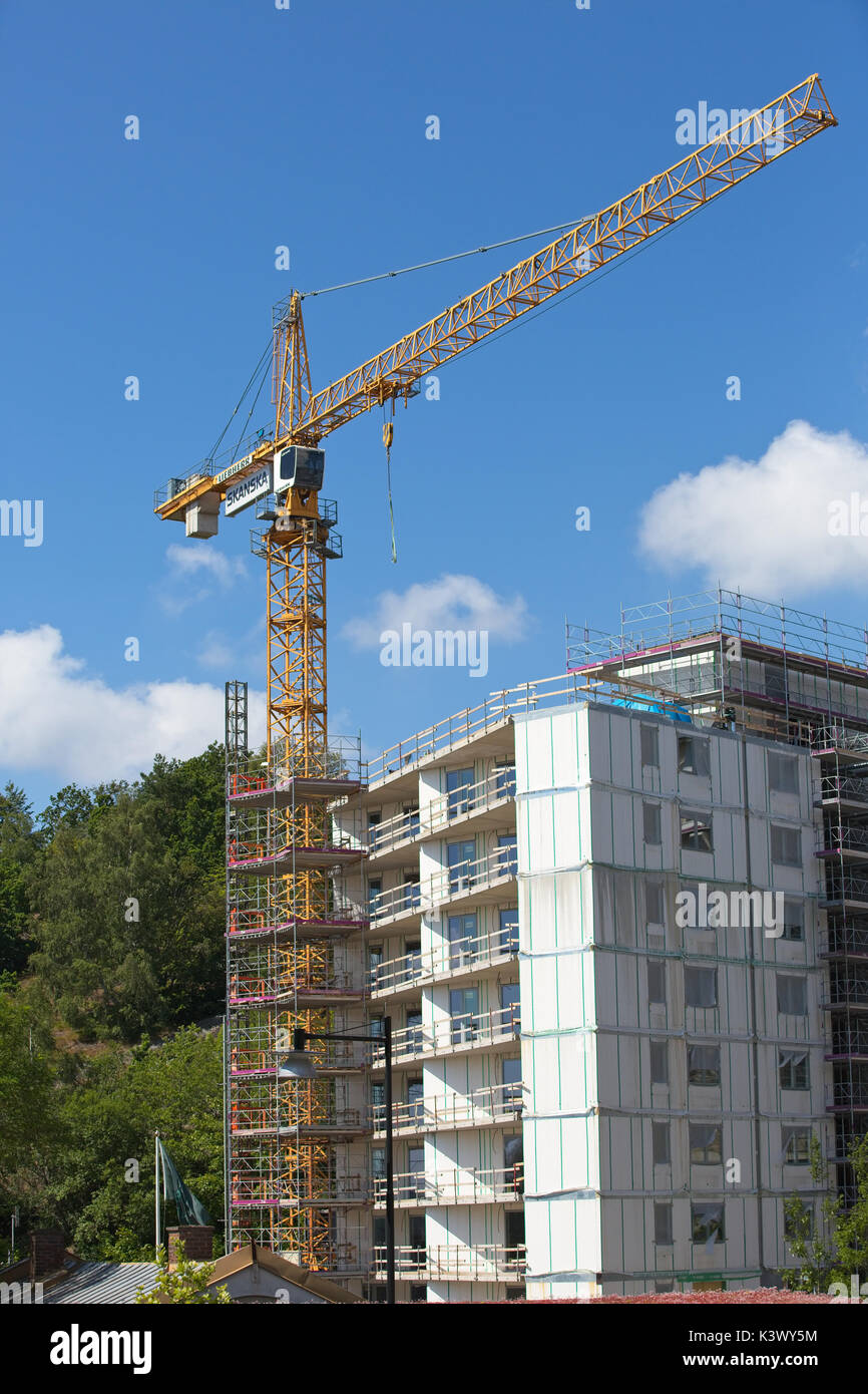 Sito di costruzione in kvarnby,molndal Foto Stock
