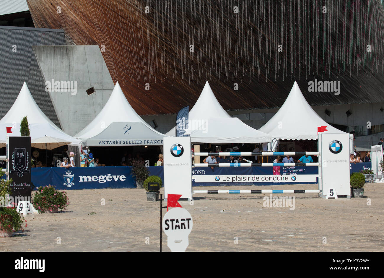 Megève : International Show Jumping 2017 Foto Stock