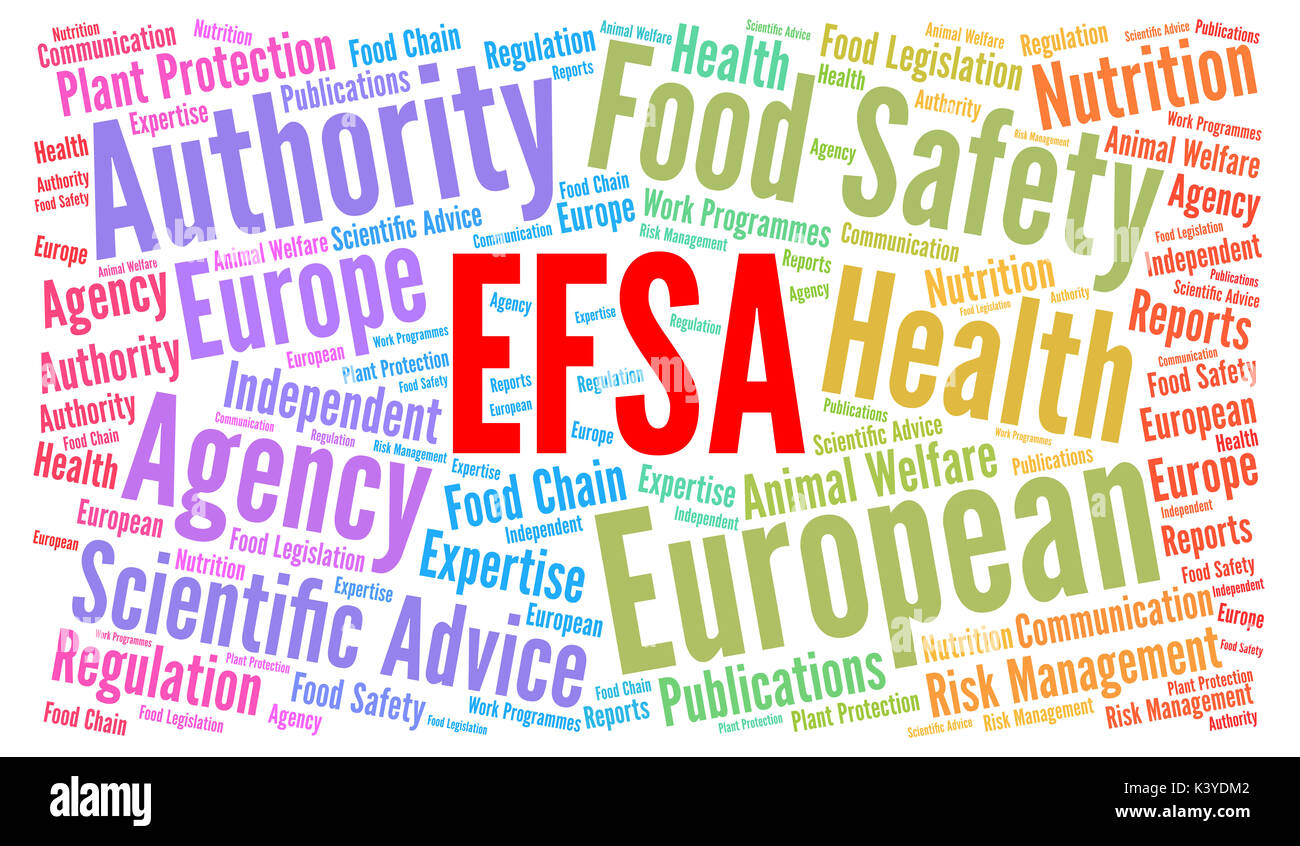 L Efsa L Autorita Europea Per La Sicurezza Alimentare Word Cloud Foto Stock Alamy