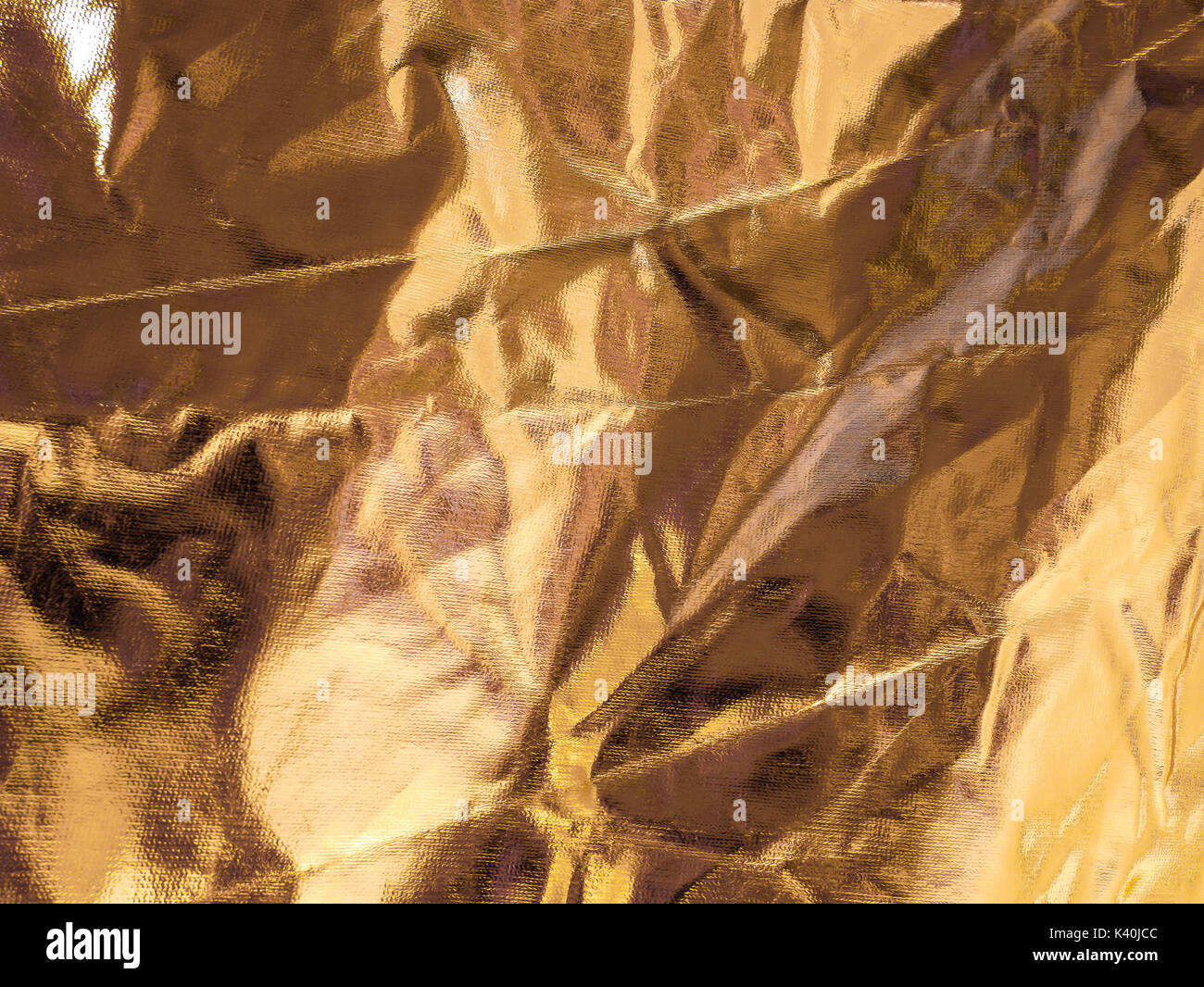 Panno oro texture e lo sfondo Foto Stock
