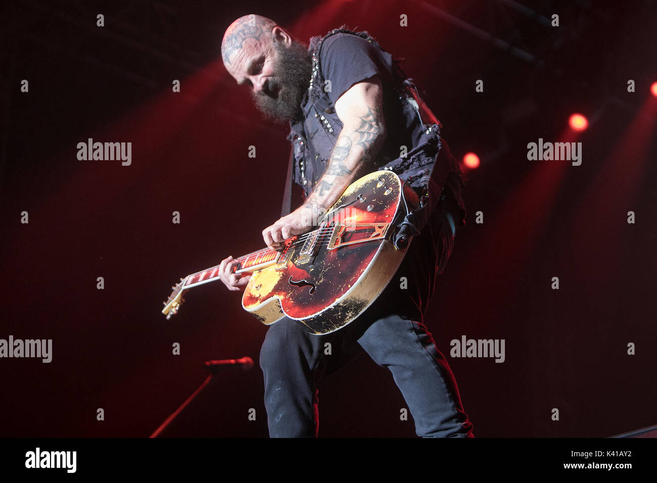 Tim Armstrong rancid si esibisce durante il Festival IT's Not Dead 26 agosto 2017 Glen Helen Amphitheatre San Bernardino, California. Foto Stock