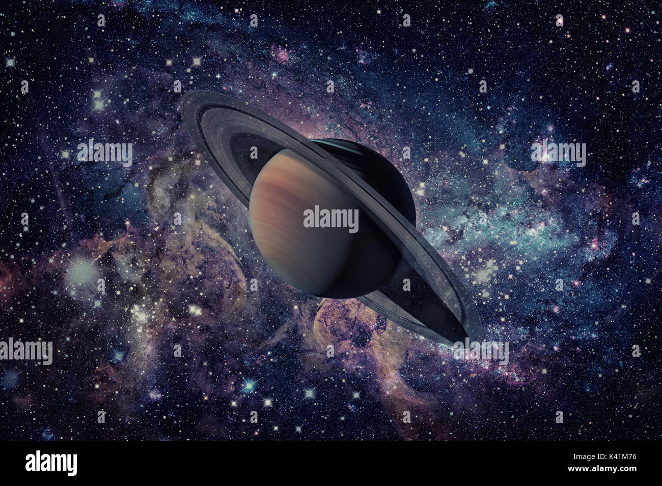 Sistema solare - Saturno. È il sesto pianeta dal sole e la seconda più