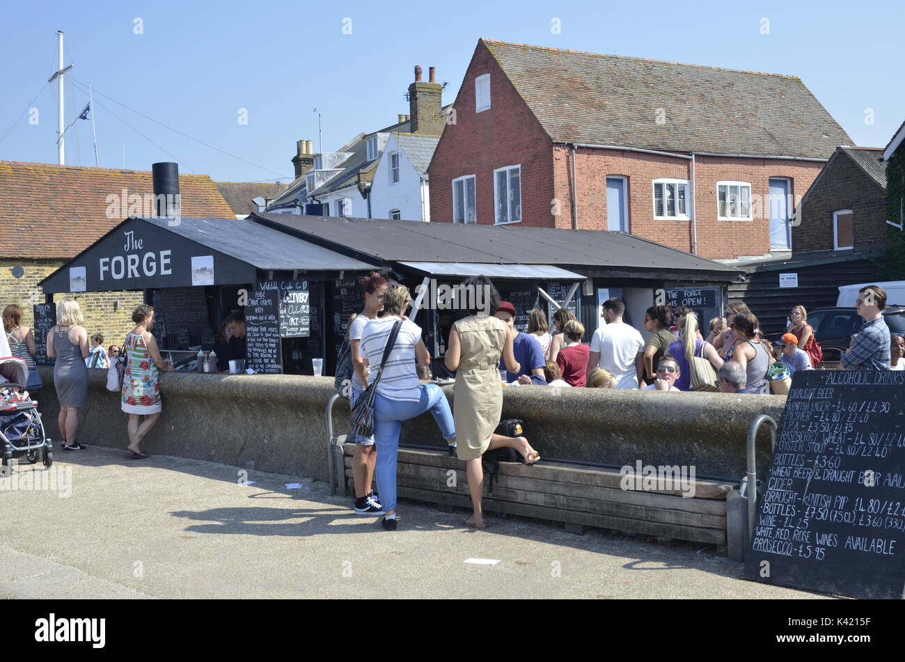 Un astice shack a Whitstable in Kent Foto Stock