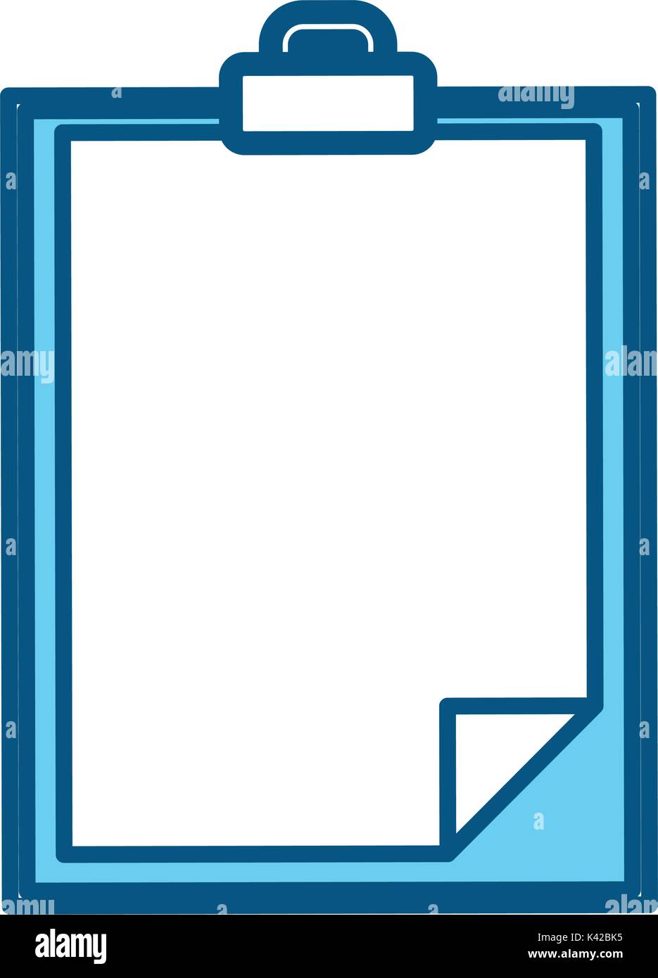 Scheda di scrittura illustrazione vettoriale Illustrazione Vettoriale