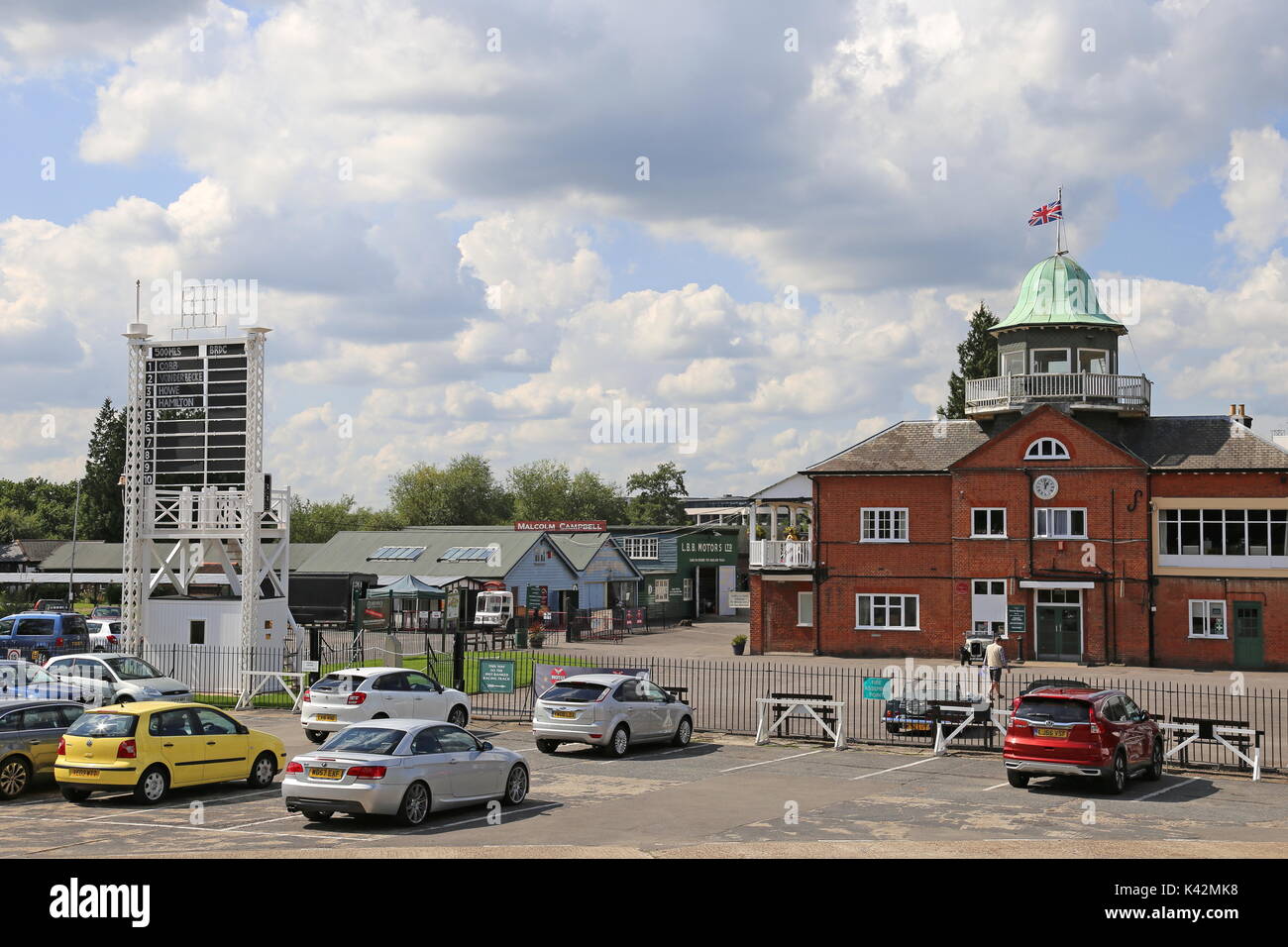 Clubhouse, Brooklands Museum, Weybridge, Surrey, Inghilterra, Gran Bretagna, Regno Unito, Gran Bretagna, Europa Foto Stock